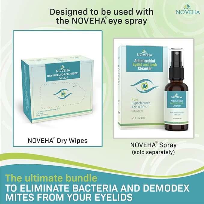 NOVEHA Dry Wipes 60pc