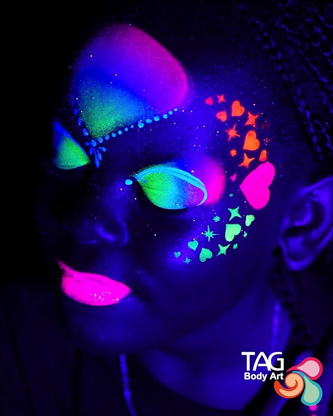 TAG Professional Face & Body Paint Neon Palette 6 x 10g