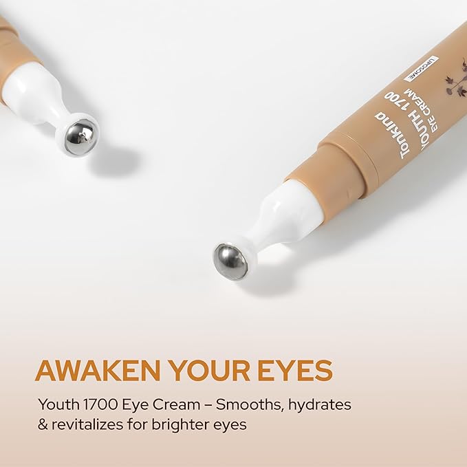 Youth 1700 Essential Trio Set, Vietnamese Ginseng Anti-Aging Skin Care Kit with Serum, Eye Cream & Moisturizer for Wrinkle Care & Firm, Radiant Skin, For All Skin Types