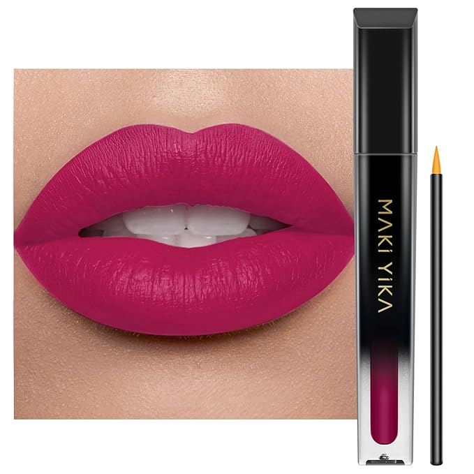 MAKI YIKA Rose Pink Lipstick for Women Color Stay Long Lasting Lipsticks, No Smudge Matte Liquid Lipstick Transferproof Cruelty-Free Lip Color | ROSE PINK