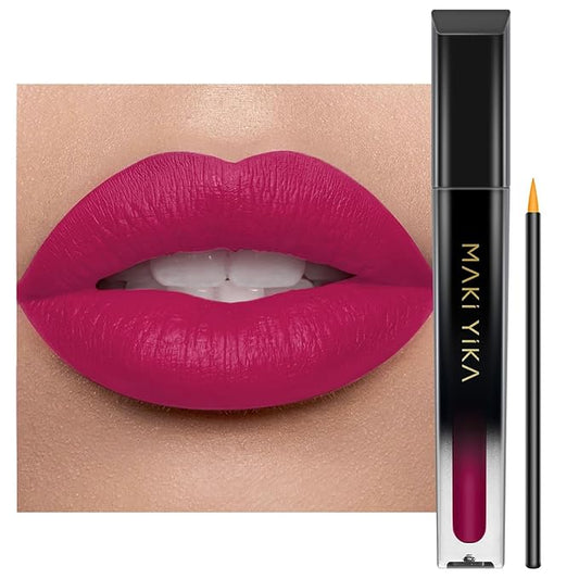 MAKI YIKA Rose Pink Lipstick for Women Color Stay Long Lasting Lipsticks, No Smudge Matte Liquid Lipstick Transferproof Cruelty-Free Lip Color | ROSE PINK