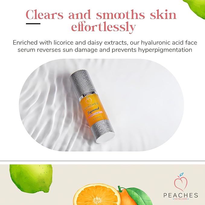 Brightening Serum with Vitamin C – Age-Defying Formula with Real Gold and Kakadu Plum for Radiant, Elastic Skin – Vegan Skincare for All Skin Types – Squeezed Vitamin C Serum (1 fl. oz)