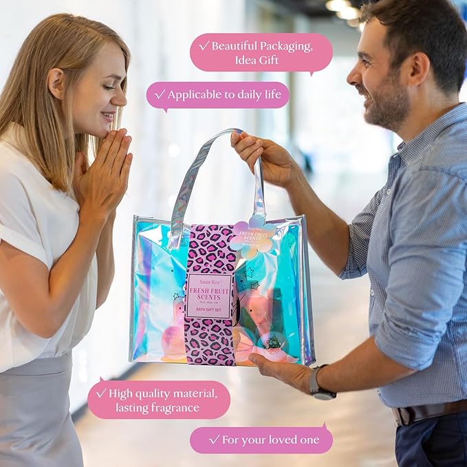 spa kit Gifts for Her, Spa kit for Women - Unique Gift Set for Teen Girls Tote Bag for Women, 13pcs Fresh Sents Gift Baskets for Girls with Body Lotion, Birthday Gifts for Daughter, Girlfriend