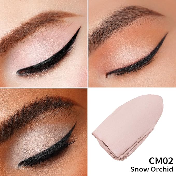 Oulac Matte Eyeshadow 3-in-1 Eyeshadow Nude Eye Primer&Eyeliner Highly Pigmented Waterproof Smudge-proof Long Lasting Wear Smooth&Blendable Formula for Natural Look,Vegan & Cruelty-Free,CM02