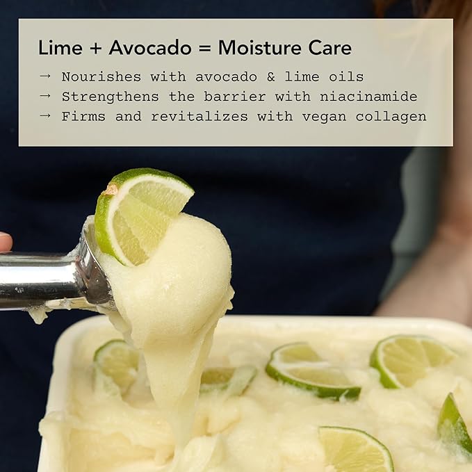 WHIPPED Cream Facial Cleanser Lavocado - Lime & Avocado Face Wash - For Dry Skin, EXTRA DEEP Moisturizing Cleanser, Niacinamide, Hyaluronic Acid, Vegan Korean Skincare, 4.5 oz