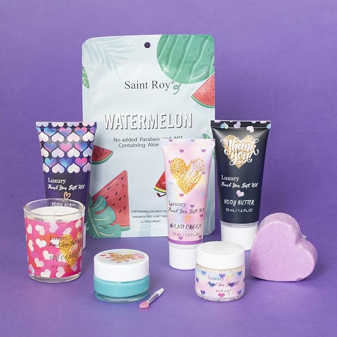 Thank You Gift Box for Women - Unique Spa Experience, Spa Gifts Bath and Body Gift Basket Mothers Day Gifts Unique Birthday Mother's Day Thank You Gift, Best Friend, Self Care Gift for Mom