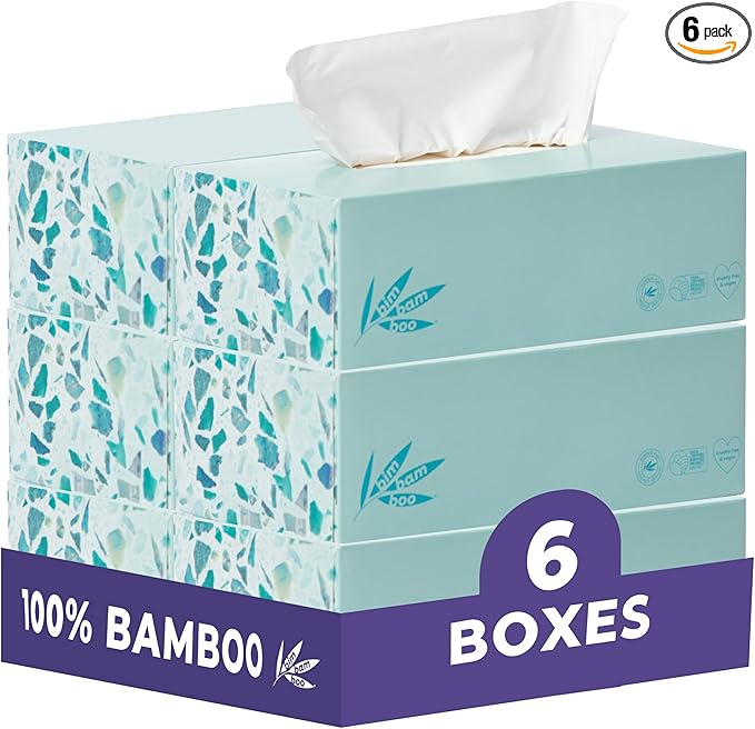 Bim Bam Boo | 3-Ply 130 Sheet/Package Facial Tissue 6 Pack