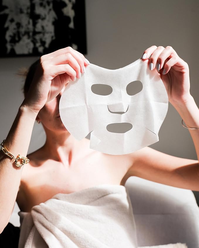 Joanna Vargas Twilight Face Mask - Hydrating Face Masks with Epidermal Growth Factor & Niacinamide - Soothing Facial Masks for Women - Repairing Sheet Mask for Enhanced Skin Barrier - Single Sheet