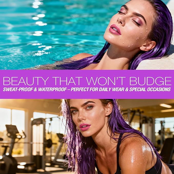 LANGMANNI 2Pcs Peel Off Lip Liner Set,Lip Stain Peel Off,Long-Lasting Waterproof & Smudge-Proof Matte Lip Liners With Ergonomic Handle & Precision Brush,Makeup Gift for Girls (#5+6)