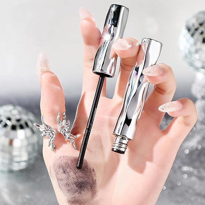 Seattle Get Mascara, Seattleget Mascara, Iron Wand Mascaras, Long Thick Curl Lash mascaras, 3D Curling Eyelash Iron Mascaras, Waterproof, Sweat-Proof, Non-smudged (Black*3)