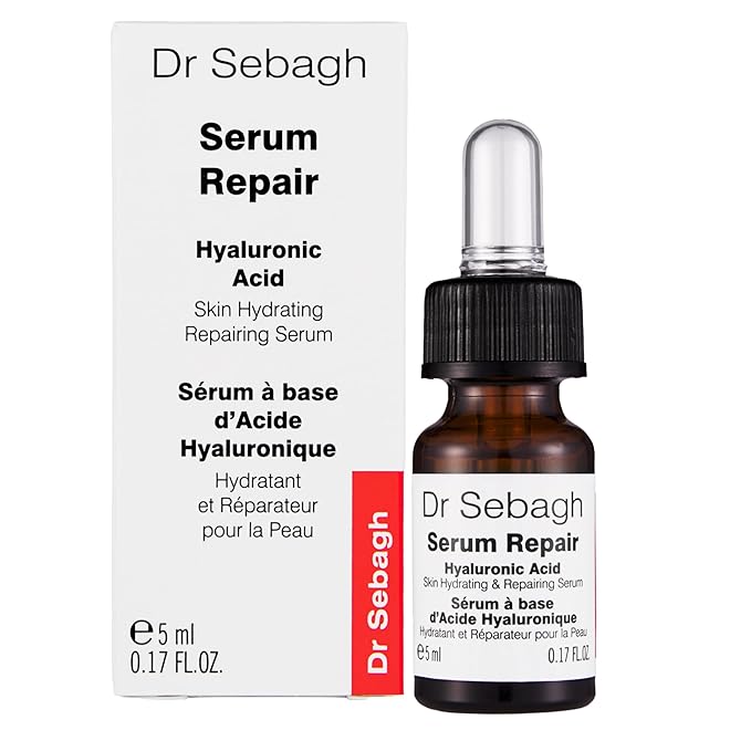 Dr Sebagh Serum Repair Travel Size - (0.17 fl oz) | Award-Winning Hyaluronic Acid Hydrator | Anti Aging & Wrinkle | Skin Moisturize & Repair Formula | Collagen Boosting Youthful Glow For Women & Men