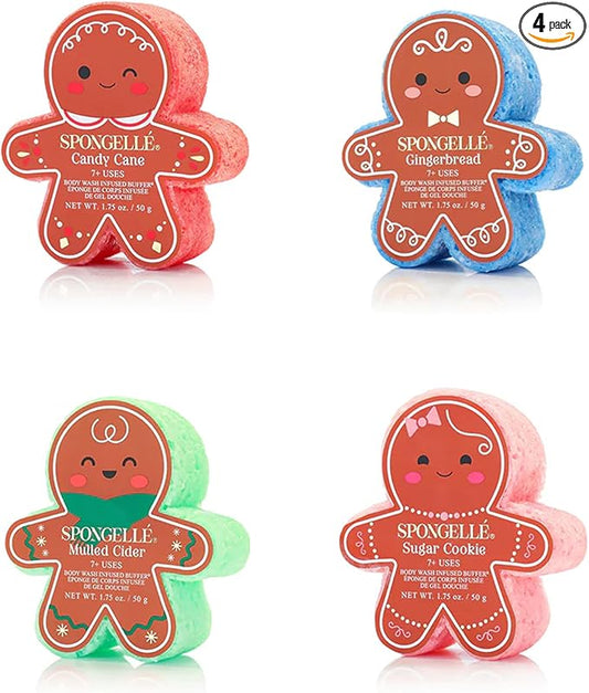 Spongelle Holiday Gingerbread Assorted Pack