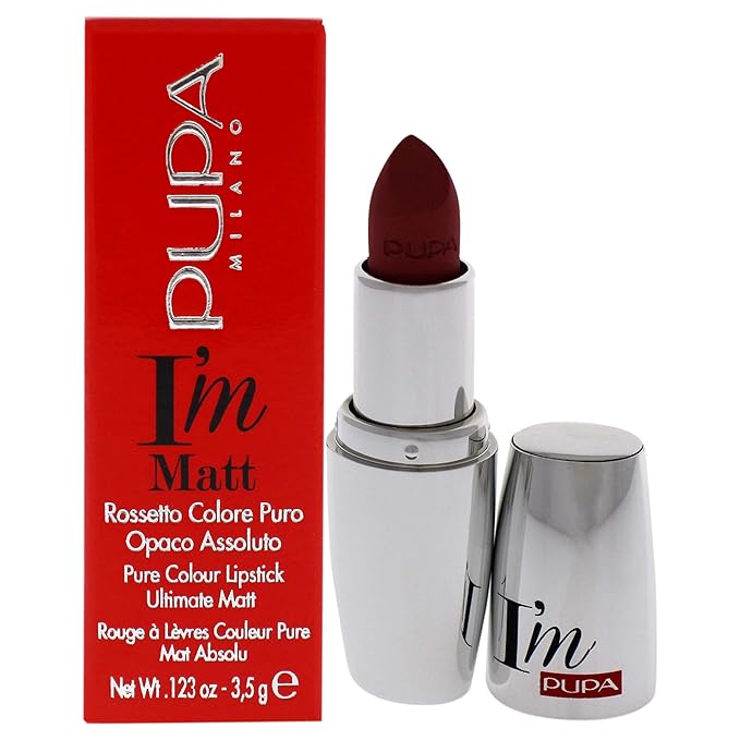 Pupa Milano I Am Matte Pure Colour Lipstick - 012 Angel Rose for Women - 0.123 oz Lipstick