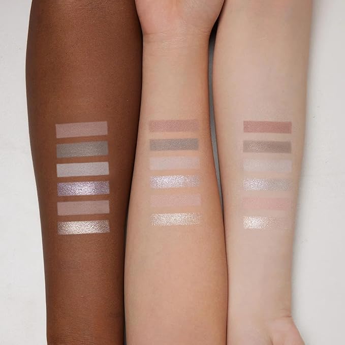 Flower Knows Shell's Jewel 6-Color Makeup Palette,Eyeshadow,Blush,Highlighting & Contour All-in-One Face Makeup Palette with 4 Matte+2 Shimmer Neutral Shades(01 Moonlight Pearl,0.23 Oz)