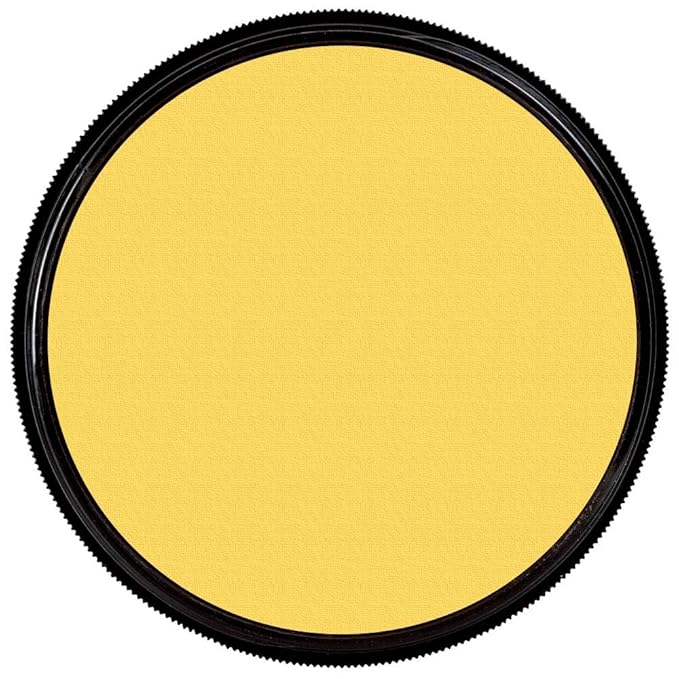 Mehron Makeup StarBlend Cake Makeup | Wet/Dry Pressed Powder | Powder Foundation | Yellow Face Paint & Body Paint 2 oz (56g)