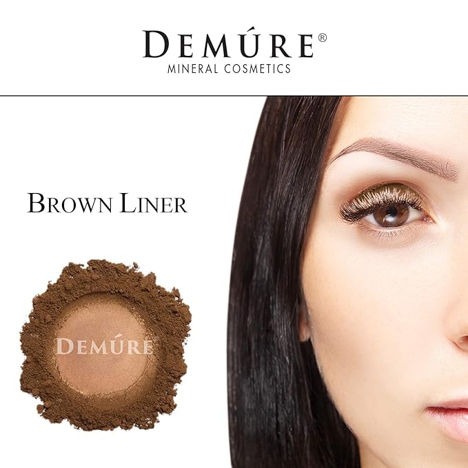 Demure Mineral Make Up (Brown Liner) Eye Shadow, Matte Eyeshadow, Loose Powder, Eye Makeup, Professional Makeup