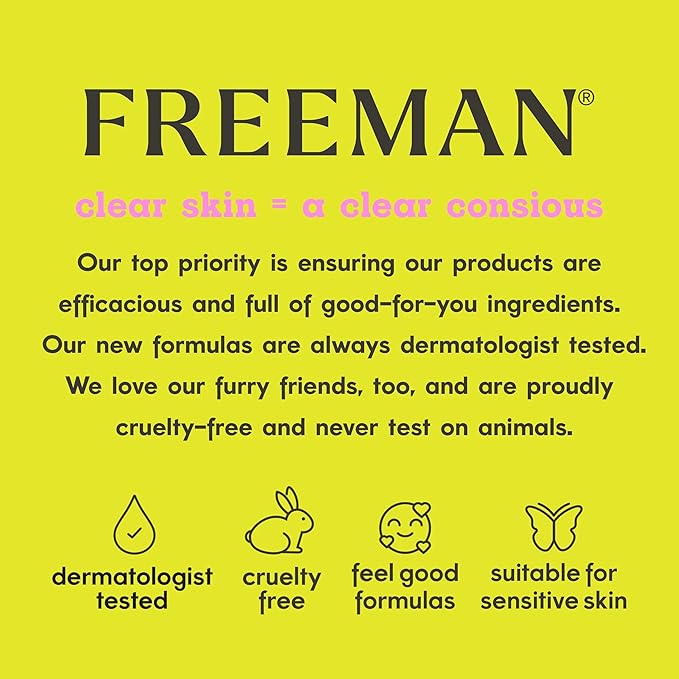 Freeman 4 Piece Moisture Mask Face Set, Hydrating Face Masks & Under Eye Mask For Puffy Eyes, Hydrogel Masks For Dry Skin, Hyaluronic Acid, Travel-Friendly, Vegan & Cruelty Free Skincare