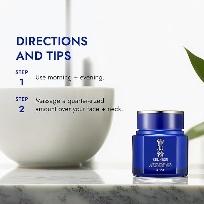 SEKKISEI Cream Excellent, Facial Moisturizer, 1.7 Ounce