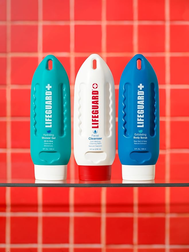LIFEGUARD Daily Facial Cleanser - Sunscreen & Makeup Remover for Deep Cleansing, Pore Care, Easy Clean, Gently Moisturizes, All Skin Types - 8 fl. oz.