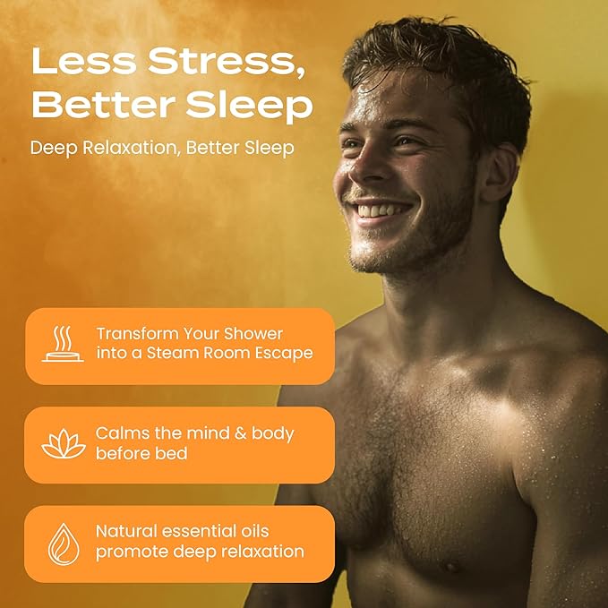 Body Restore Shower Steamers Aromatherapy 15 Pack - Birthday Gifts for Women, Men, Travel Essentials, Stress Relief, Relaxation, Self Care, Bath Bombs - Citrus