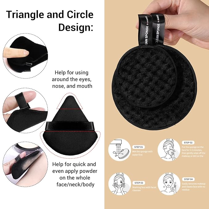 MAANGE Makeup Brush Set 51 PCS Professional Makeup Brushes for Foundation Powder Concealers Eye shadows Blending Blush Travel Make up Brush Kit (Black)