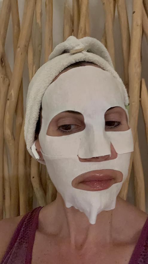 CRYO Cooling Face Mask with Hyaluronic Acid & Peptides - Reduces Appearance of Wrinkles - Anti-Aging Formula for Plump, Luminous, & Moisturized Skin- Hydrating & Firming Sheet Mask