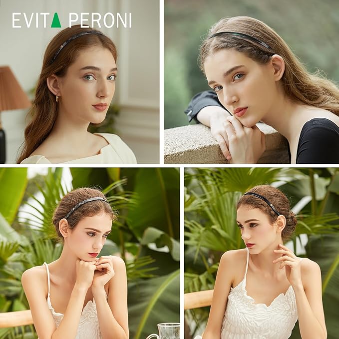 EVITA PERONI Hairband for Eyewear, No Pressure, Comfortable Headbands for Women, Light Green (1 Count)