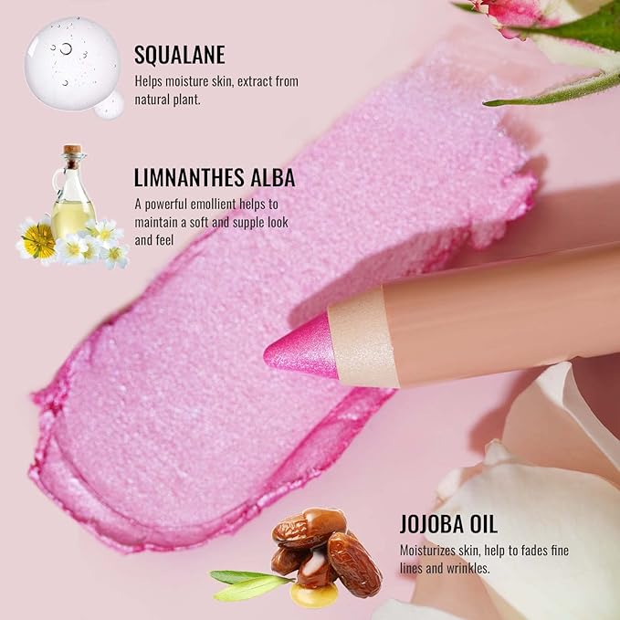 Oulac Twist-Up Eyeshadow Pencil – Waterproof Creamy Stick Blendable Texture, Vegan & Cruelty-Free Eye Makeup, 1.25g, 03 Sweet and Sour