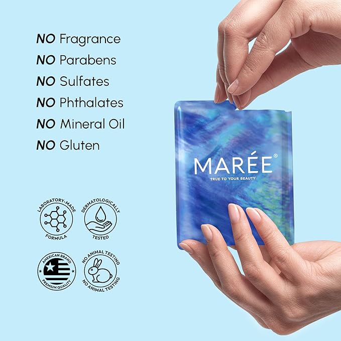MAREE Eye Gels - Pads Under Eye Patches for Puffy Eyes and Dark Circles with Collagen & Hyaluronic Acid - Anti Wrinkles Under Eye Masks Skincare Treatment for Puffiness & Bags - Parches Para Ojeras