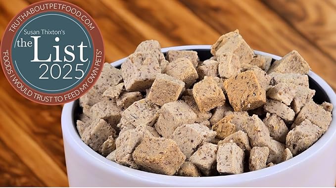 Freeze Dried Raw Dog Food, Rabbit Recipe, All Natural, No Synthetics, Made in USA with Goat's Milk & Organic Produce, High Protein, Complete Meal (14oz)