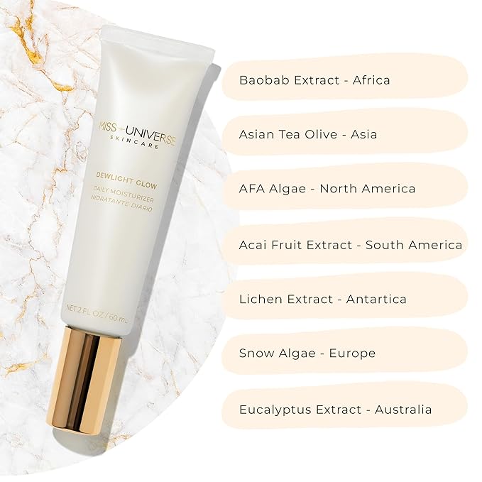 Dewlight Glow Moisturizer Face Cream 60 mL, Plumping Anti-Aging Hydrating Face Moisturizer for Women and Men, Facial Skin Care Product with Hyaluronic Acid and Niacinamide