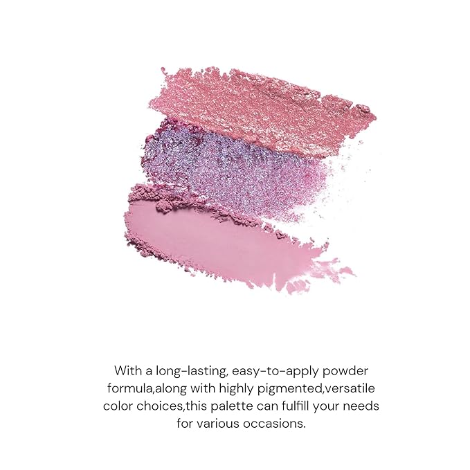 Flower Knows Strawberry Rococo Makeup Box Set,6 Pack Makeup Box with Mirror,Lip Gloss×1+Blush×1+Eyeshadow×1+Hair Clip×1+Fridge Magnet×1+Gift Box×1