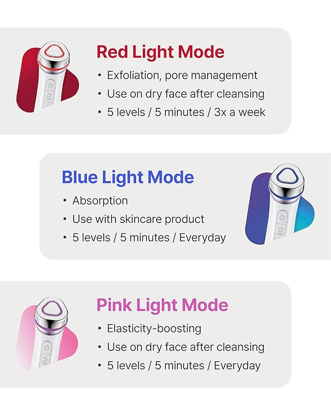 Centellian 24 Madeca Prime Facial Toning Device - 3-in-1, Glowing Glass Skin, Better Absorption, Ultra Light. Microcurrent, Premium Korean Skin Care.