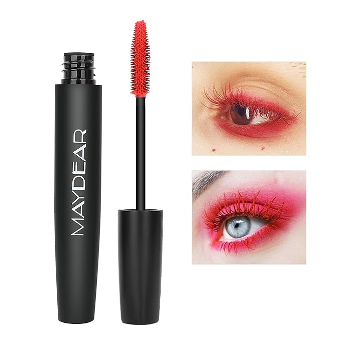 Maydear Waterproof Colored Mascara Set – Long-Lasting, Cruelty-Free, Vegan Eye Makeup for Women (6 Colors)