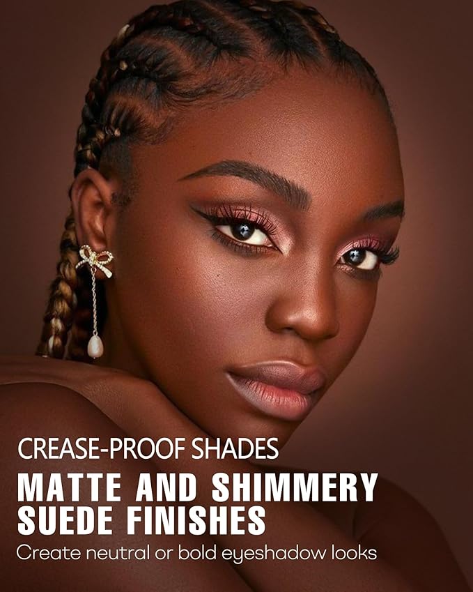 Black Smoky Eye Shadow Palette 8Color Dark Grey Smokey Eyeshadow for Goth Makeup Black Silver White Gray Shade for Halloween (BlackS)