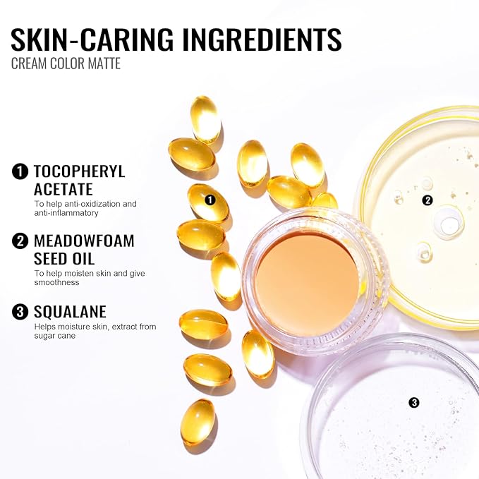 Oulac Matte Eyeshadow 3-in-1 Eyeshadow Eye Primer&Eyeliner Highly Pigmented Waterproof Smudge-proof Long Lasting Wear Smooth&Blendable Formula for Natural Look,Vegan & Cruelty-Free,CM09