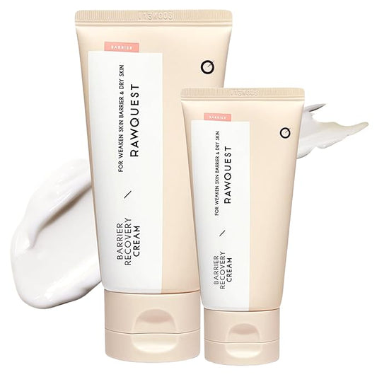 [2 pack Skin Barrier Recovery Cream 25ml + 80ml, Deep Hydration, Skin Barrier Repair, Soothing, Moisturizer with Ceramide, Panthenol, Hyaluronic Acid for Dry Sensitive Skin, Korean Skincare