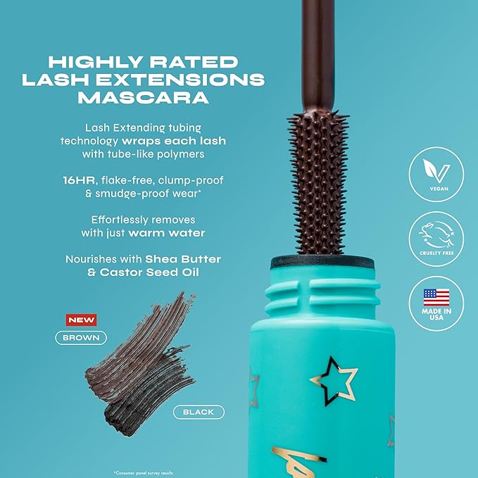 Milani Tubing Mascara | Highly Rated Mascara - Brown | Length and Lift | Shae Butter to Nourish and Condition Lashes