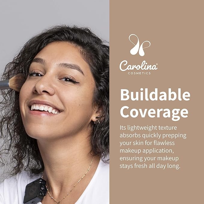 Plant-Based Foundation in Clay Shade - Hydrating, Pore-Minimizing & Buildable Coverage - Vegan, Non-GMO, Gluten-Free, Paraben-Free - Sun Protection - 1Fl Oz