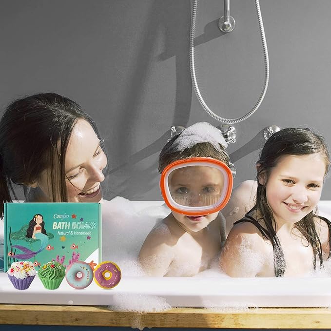 Bath Bombs,10 Natural Bath Bomb Gift Set, Organic Bubble Bath Bombs, Shea Butter Dry Skin Moisturize, Fizzy Spa Bath for Her Mom Women Kids Girls Girlfriend, Mothers Day Birthday