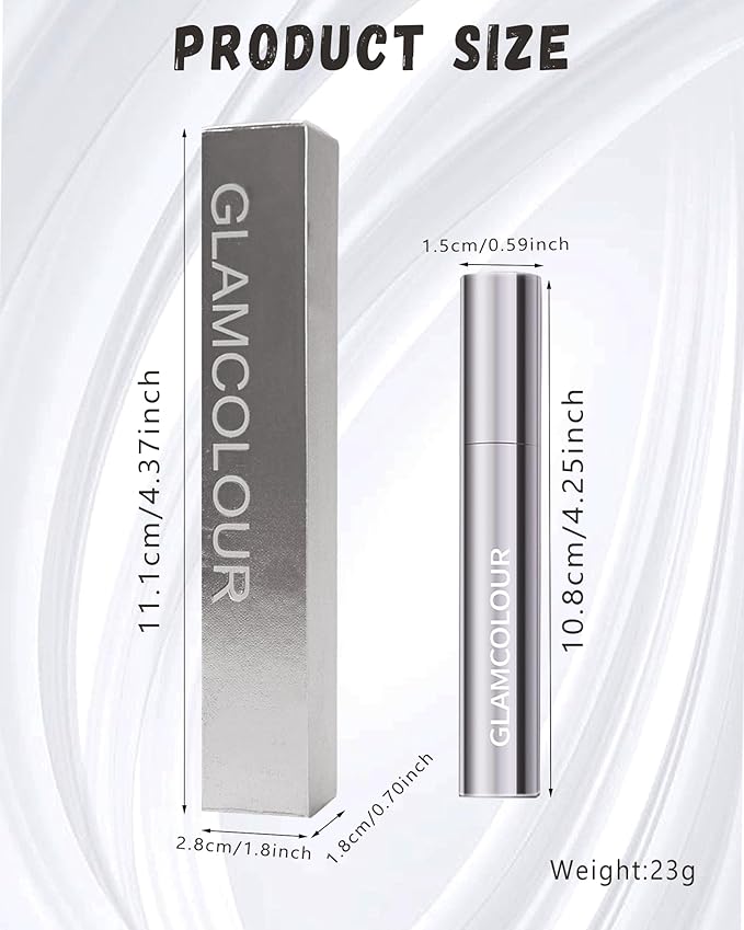 Mascara for Older Women 60 Plus,2PCS Brown Mascara Waterproof Volume and Length for Mature Women, Lengthening - Thin Long Lasting No Clumps Volumizing Mascaras Primer Ideal for Sensitive Eyes 02