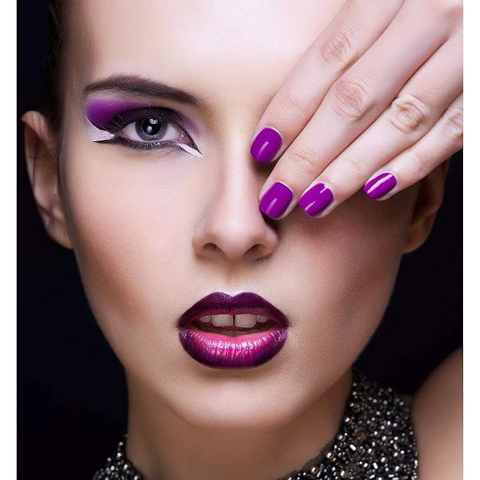 Violet purple Liquid Lipstick - Long Lasting, Smudge Proof, Transfer Resistant Lip Color, Waterproof, Non-Transfer Formula (Purple Potion)