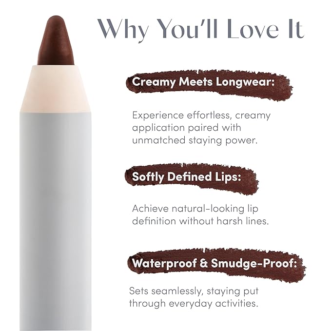 Ravie Beauty Soft Definition™ Longwear Lip Liner – Smudge-Resistant, Waterproof Precision Pencil for Effortless Shaping – Vegan & Cruelty-Free All-Day Wear Lip Definition (Mocha)