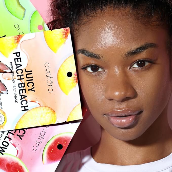 Avatara Get Up & Slay 6-Pack Facial Sheet Mask Variety Pack | K-Beauty Skincare for Dry, Sensitive, Uneven Skin | Gentle Brightening | Fragrance-Free, Paraben-Free & Cruelty-Free Korean Masks