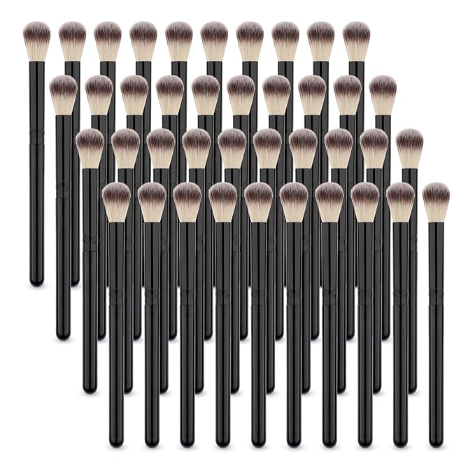Lash Shampoo Brushes 40Pcs Fluffy for Wash Extension Cleaning Bath Makeup Eyelash Eyeshadow Brush Set