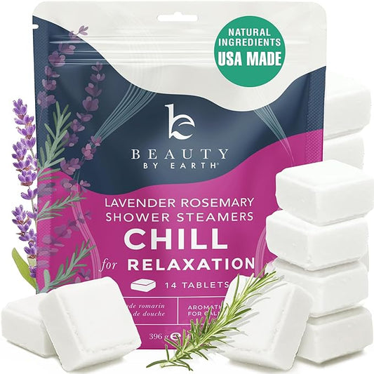 Shower Steamers Aromatherapy - USA Made with Natural Ingredients & Lavender Oil, Large Shower Bombs for Stress Relief, Relaxing Spa Gifts for Women & Men, Luxury New Mom & Nurse Gifts