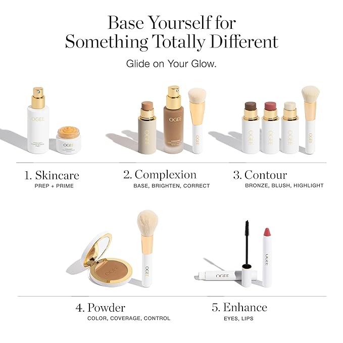 Ogee Complexion Perfecting Liquid Foundation - Lightweight Tinted Moisturizer For Face (Acacia 12.25C - Deep, Red Undertones) - with Vitamin C & Jojoba Oil - Certified Organic & Made in USA