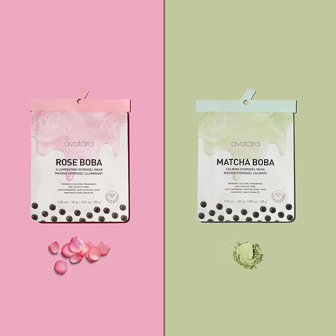 Avatara Sheet Mask Set, Facial Mask Variety Set of 10, Face Mask Skincare with Natural Extracts, Hydrating Face Mask Skin Care Set, Made with Tencel Fibers, All Skin Types, Teen Skincare, 10 Pack