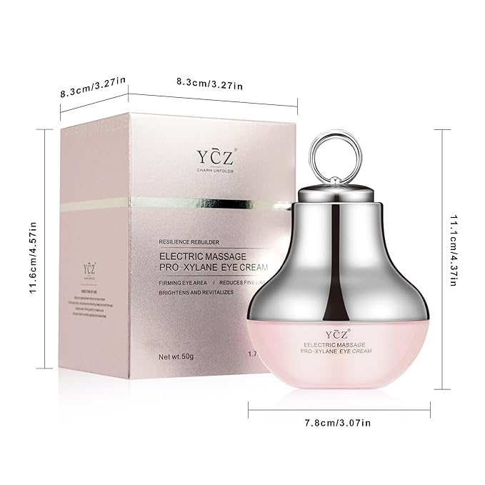 Ycz Electric Massage Eye Cream for Dark Circle, Firm and Smooth of Fine Lines, Tired Eye Refreshment with Gentle Vibration, for Anti-Wrinkle, Firming, Moisturizing