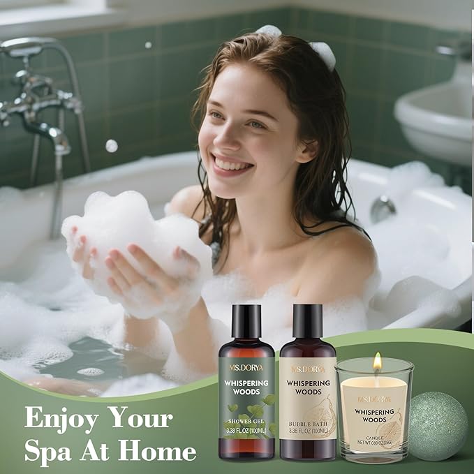 Birthday Gifts for Women, Spa Gifts Basket for Mom Grandma Wife, 10 Pcs Self Care Spa Gift Baskets with Body Lotion, Bath Sets for Women Gift, Employee Nurse Teacher Appreciation Gifts